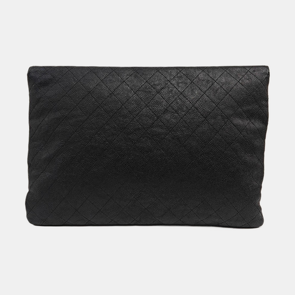 THREAD AROUND Quilted Grained Calfskin Black