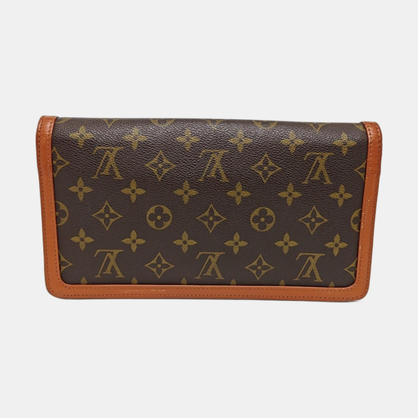 DAME Monogram Coated Canvas Brown