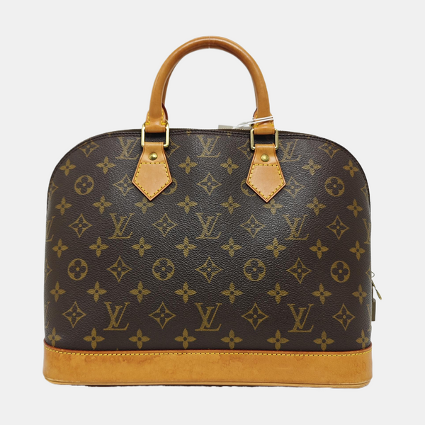 ALMA PM Monogram Coated Canvas Brown
