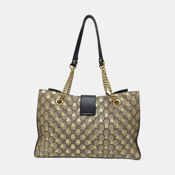 Padlock Medium Monogram Coated Canvas Brown