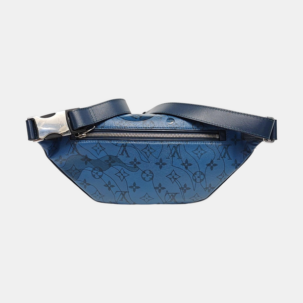 DISCOVERY PM Monogram Coated Canvas Blue