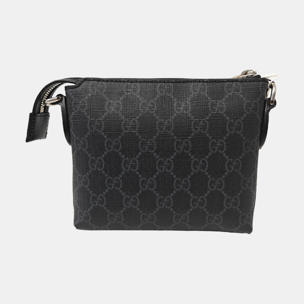 GG Supreme Monogram Coated Canvas Black