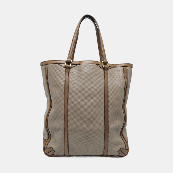 Calfskin Top Handle Bag Gray