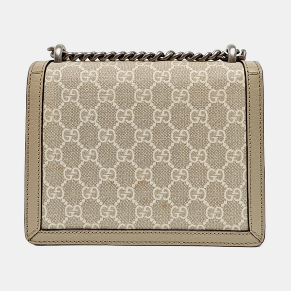 Dionysus Mini Monogram Coated Canvas Beige