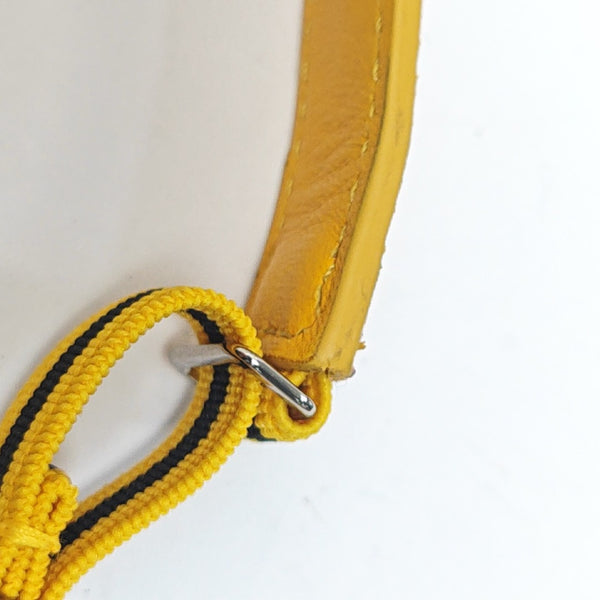 Leather Yellow Bangle