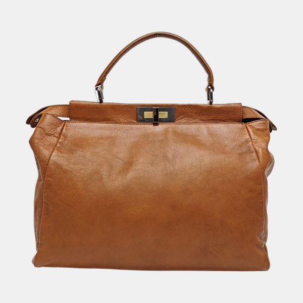 Peekaboo Medium Calfskin Brown