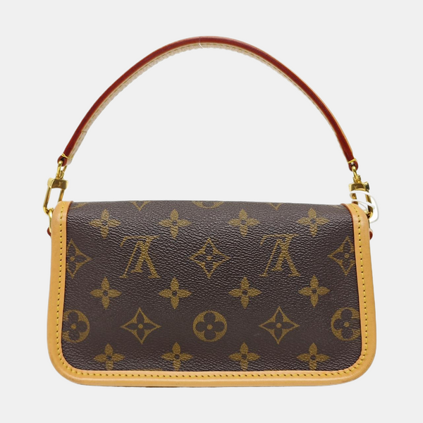 DIANE Nano Monogram Coated Canvas Brown