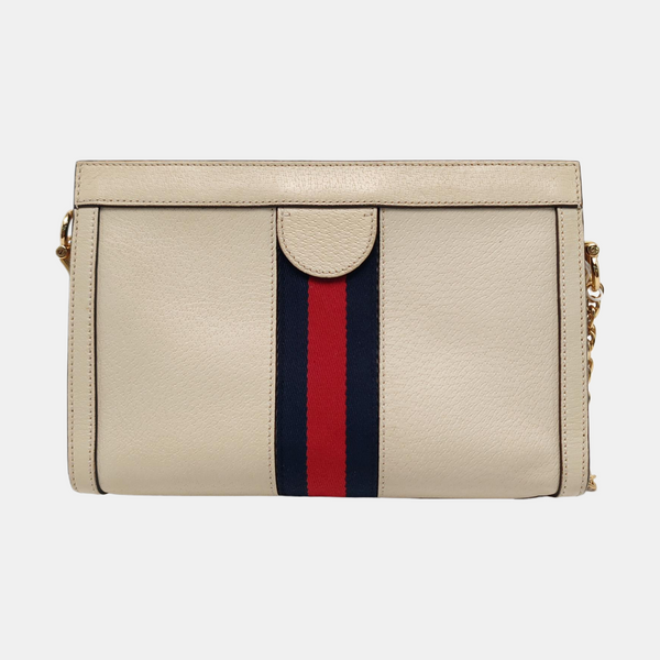 Ophidia Small Calfskin White