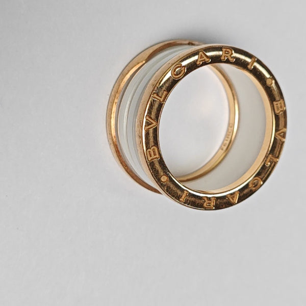 B.ZERO1 18k Rose Gold Ring EU 54