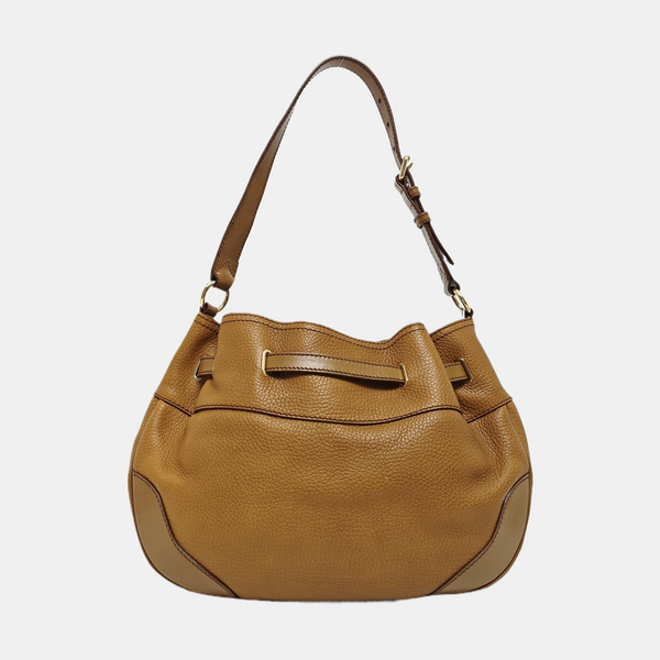 Calfskin Shoulder Bag Brown