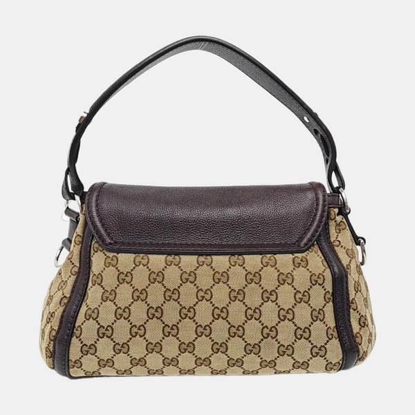 Monogram Canvas Top Handle Bag Beige