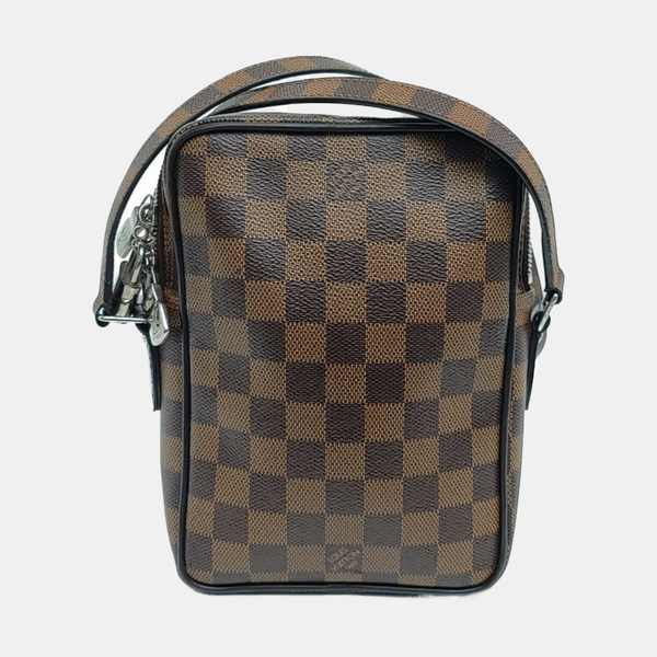 AMAZON Damier Ebene Coated Canvas Brown