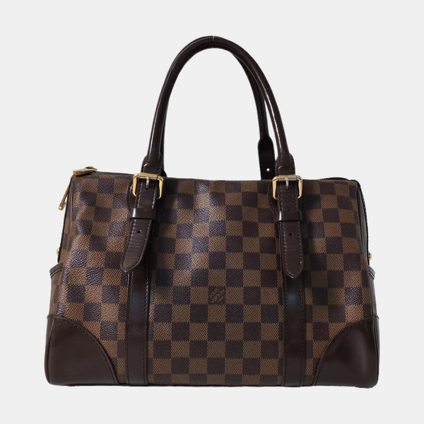 BERKELEY Damier Ebene Coated Canvas Brown