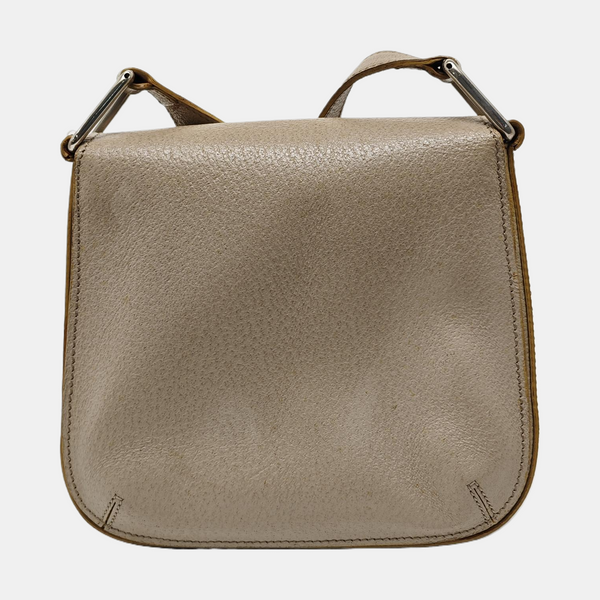 Calfskin Shoulder Bag Beige