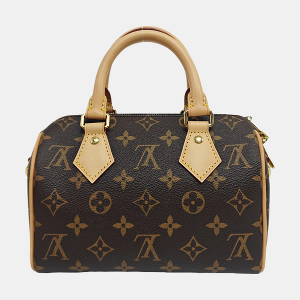 SPEEDY 20 Monogram Coated Canvas Brown