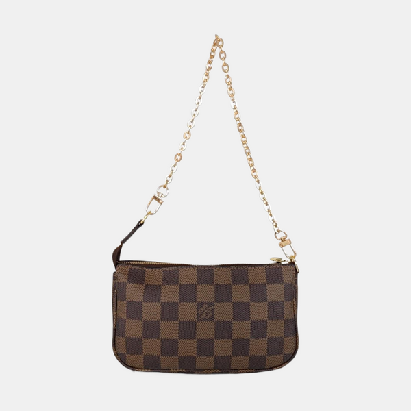 ACCESSOIRES Damier Ebene Coated Canvas Brown