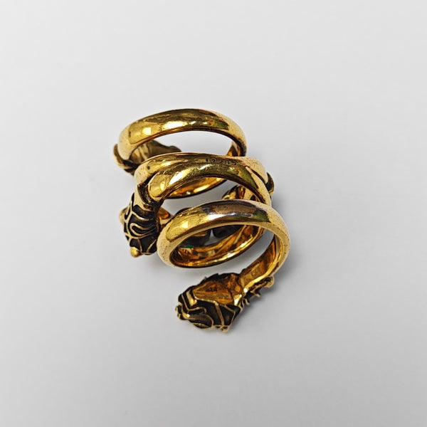 Le Marché Des Merveilles Crystal Gold Ring EU 53