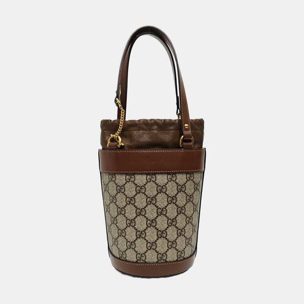 Horsebit 1955 Small Coated Canvas Beige