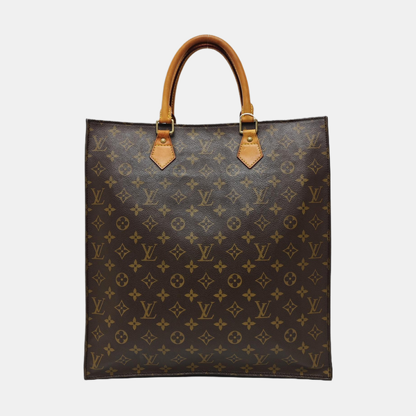 SAC PLAT GM Monogram Coated Canvas Brown