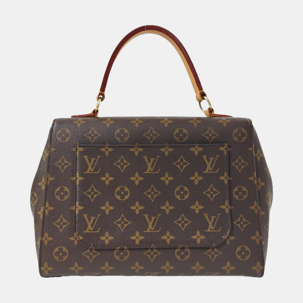 CLUNY MM Monogram Coated Canvas Brown