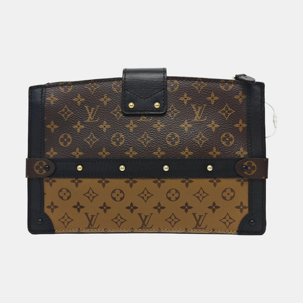 TRUNK Monogram Coated Canvas Brown