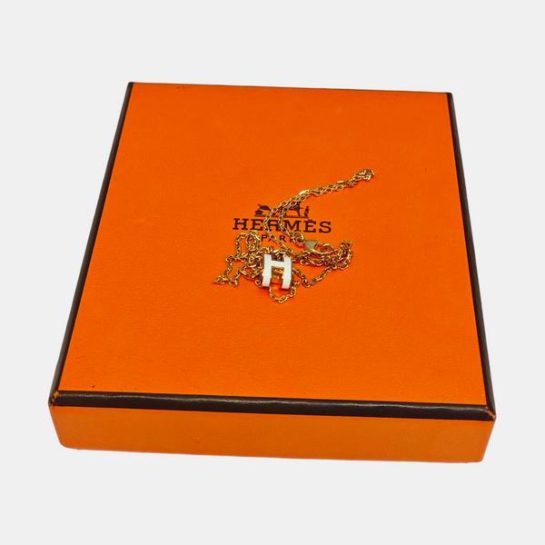 Pop H Metal Gold Necklace