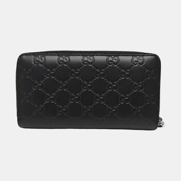 Signature Monogram Calfskin Black Wallet