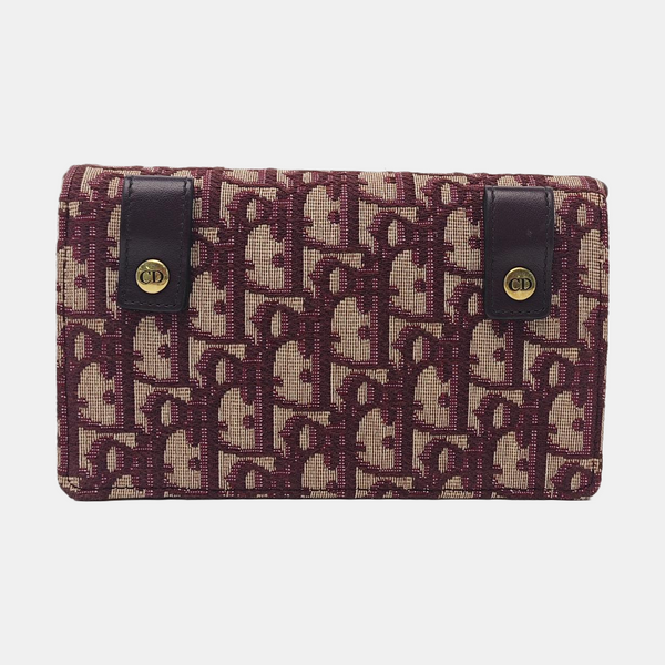 Saddle Mini Oblique Canvas Red
