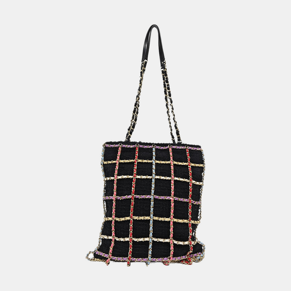 Fabric Top Handle Bag Black