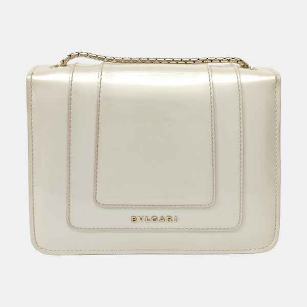 SERPENTI FOREVER Small Patent Leather White