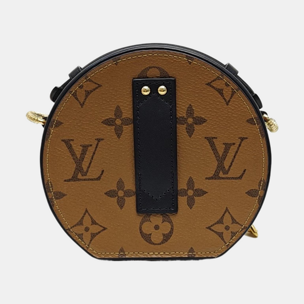 BOITE CHAPEAU Mini Monogram Coated Canvas Brown