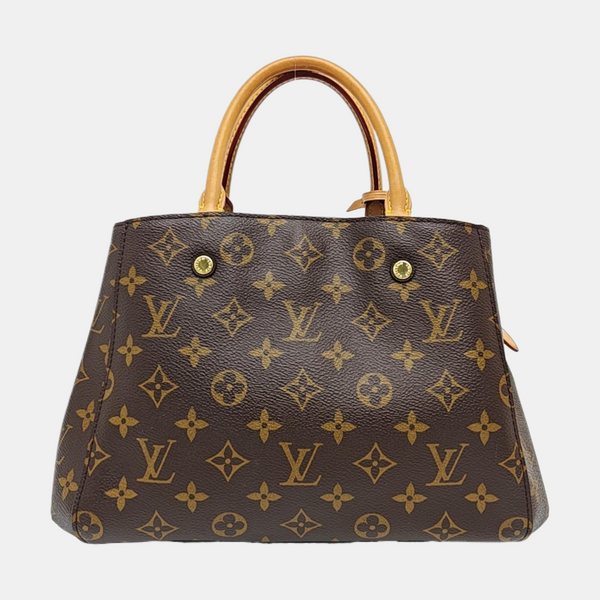 MONTAIGNE Monogram Coated Canvas Brown