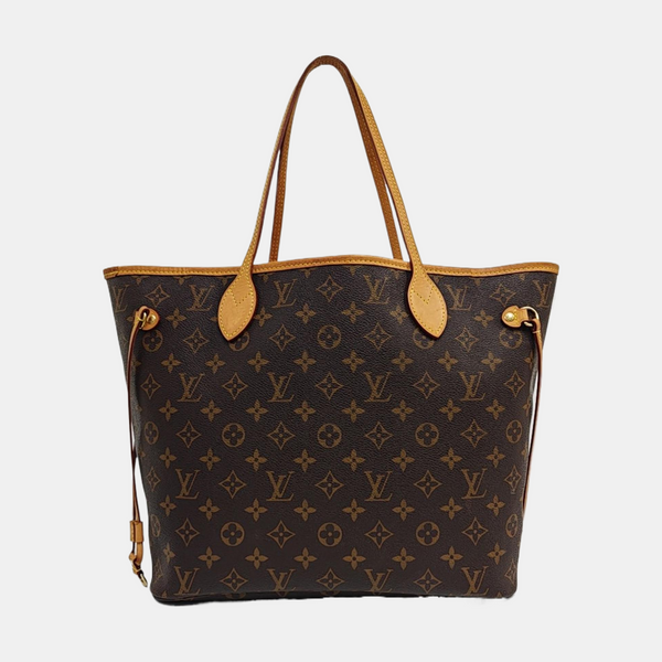 NEVERFULL MM Monogram Coated Canvas Brown