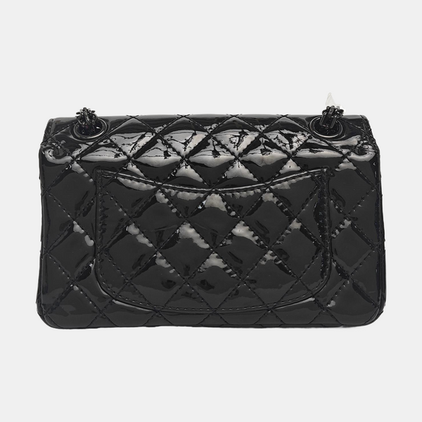 2.55 224 (mini) Quilted Patent Calfskin Black