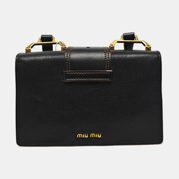 Miu Lady Calfskin Black