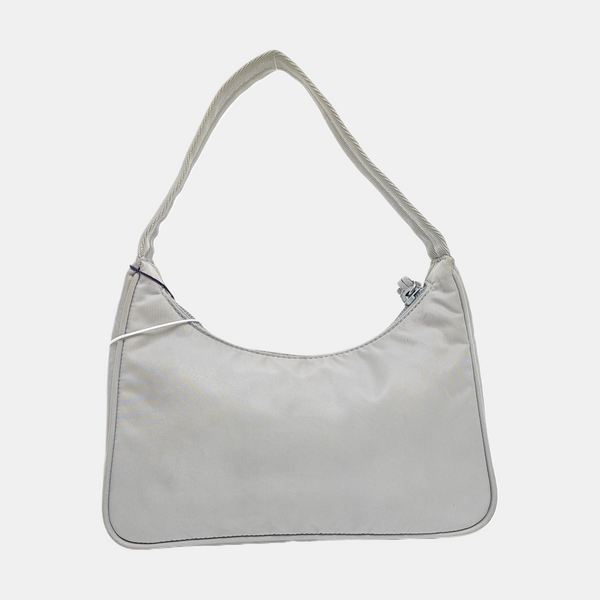 Authenticated pre-owned Re-Edition2000 Mini Nylon Gray - Top Handle Bag at Looply