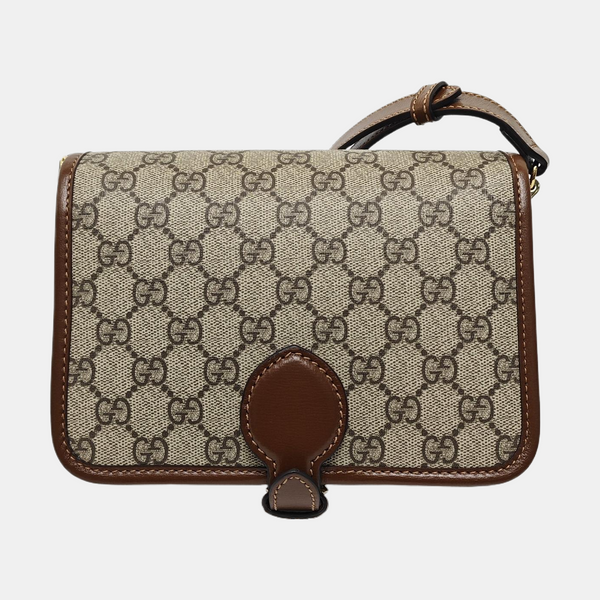 Retro Mini Monogram Coated Canvas Beige