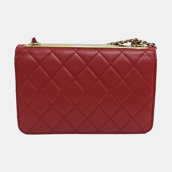 WOC Quilted Lambskin Red