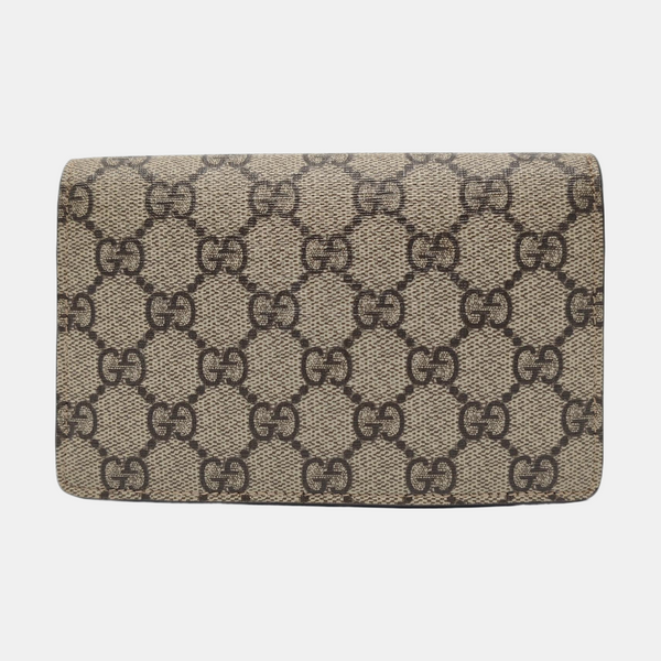 Dionysus Super Mini Monogram Coated Canvas Beige
