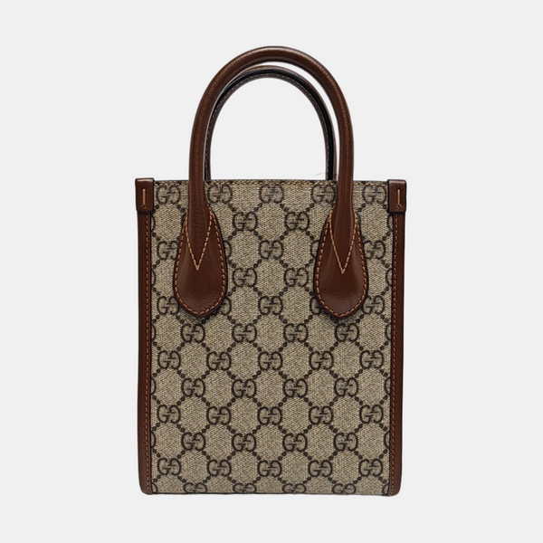 Retro Mini Monogram Coated Canvas Beige
