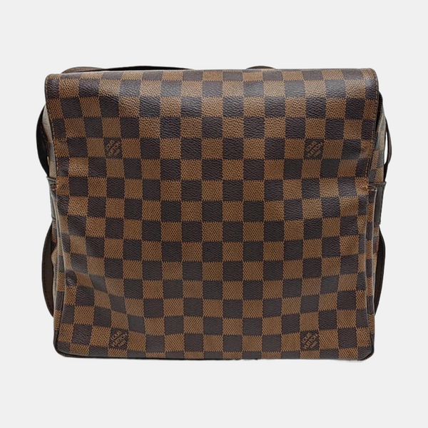 NAVIGLIO MM Damier Ebene Coated Canvas Brown