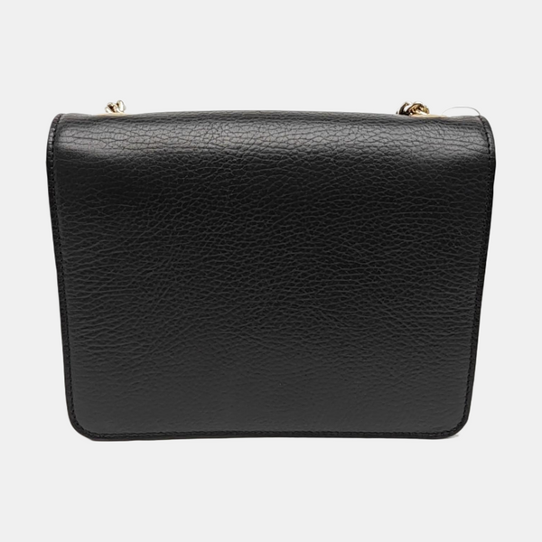 Interlocking G Small Calfskin Black