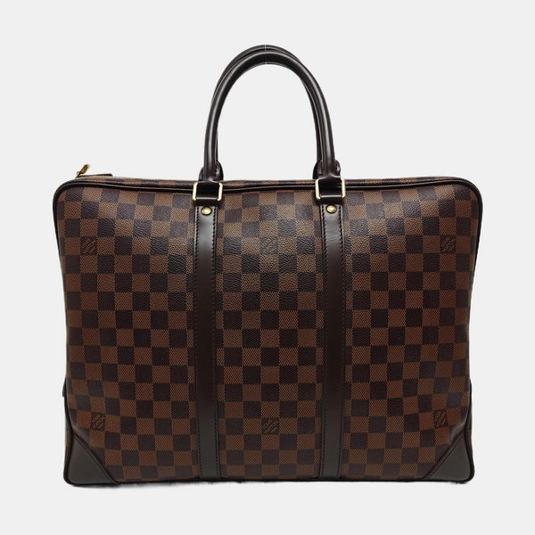 PORTE-DOCUMENTS Damier Ebene Coated Canvas Brown