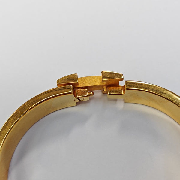 Clic H Metal Gold Bangle