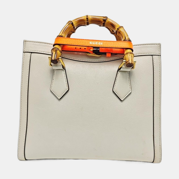 Diana Small Calfskin White