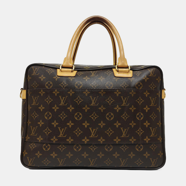 ICARE Monogram Coated Canvas Brown