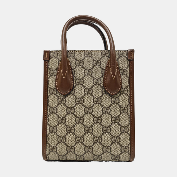 Retro Mini Monogram Coated Canvas Beige