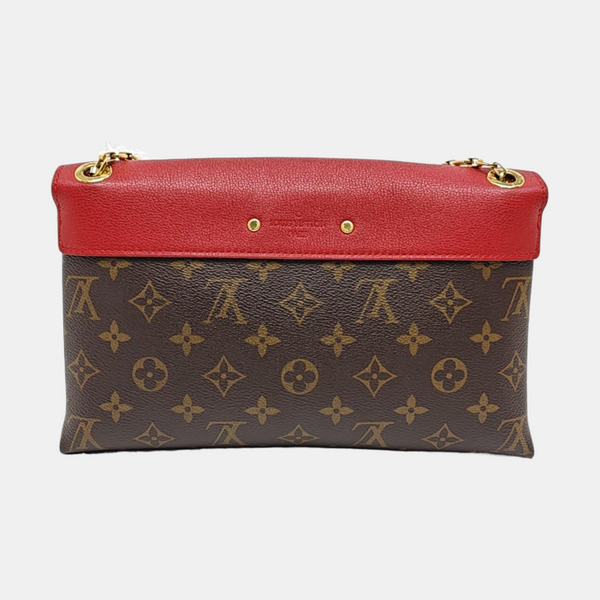 PALLAS BB Monogram Coated Canvas Brown