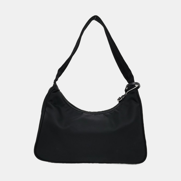 Authenticated pre-owned Re-Edition2000 Mini Nylon Black - Top Handle Bag at Looply
