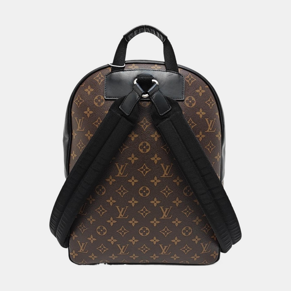 JOSH Monogram Coated Canvas Brown